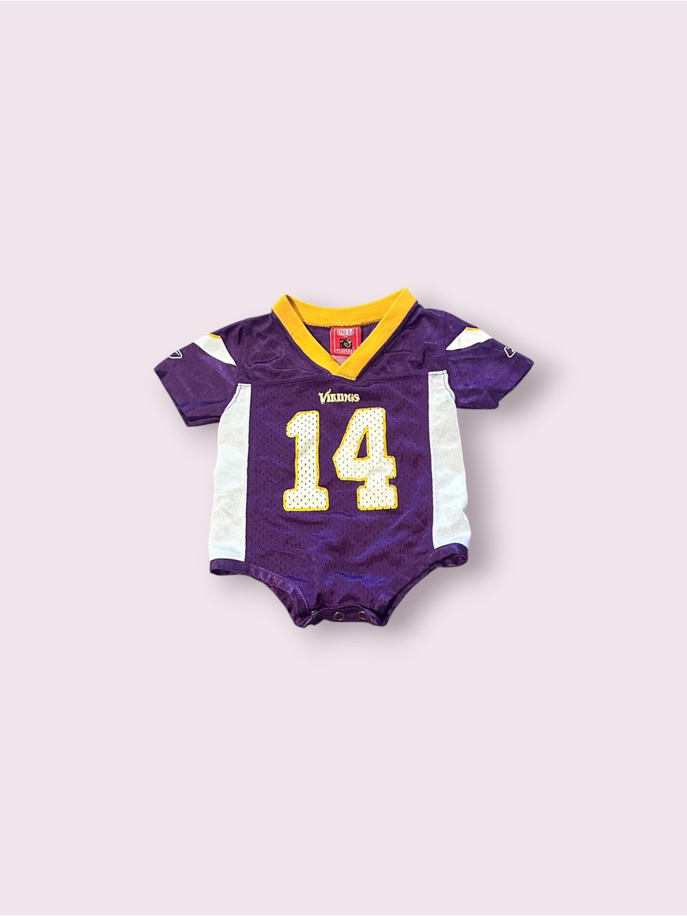 Vintage NFL Players Reebok Minnesota Vikings Baby Jersey #14 Brad Johnson 3/6M